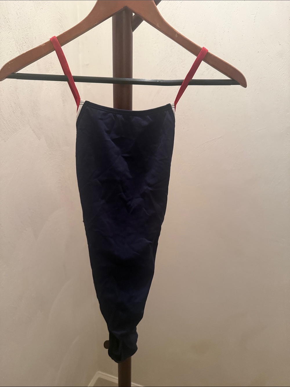 Speedo Navy One-Piece with Red Straps